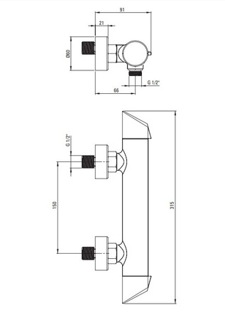 Bateria prysznicowa ścienna Deante Arnika titanium innowacyjna wytrzymała i łatwa w czyszczeniu powłoka Titanium