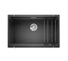 Zlewozmywak Blanco Etagon 700-U Silgranit antracyt zlew podwieszany jednokomorowy z odpływem InFino szyny ze stali szlachetnej