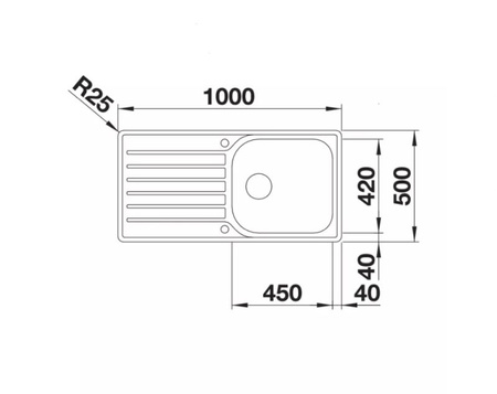 Zlewozmywak Blanco Lantos XL 6 S-IF stal szczotkowana zlew jednokomorowy odwracalny wpuszczany w blat korek automatyczny