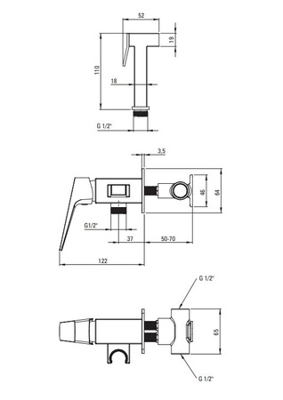 Bateria bidetowa podtynkowa Deante Blur czarna innowacyjna wytrzymała i łatwa w czyszczeniu powłoka Nero