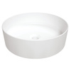 Umywalka nablatowa ceramiczna Deante Round biała okrągła umywalka wykonana z wytrzymałej ceramiki powłoka antybakteryjna