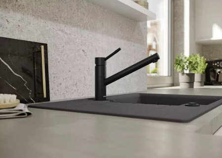 Bateria kuchenna Blanco Kano delikatny biały/chrom bateria o stylowym kształcie