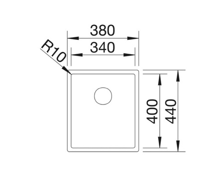 Zlewozmywak Blanco Claron 340-U stal polerowana zlew podwieszany jednokomorowy z odpływem InFino perfekcyjna forma i funkcjonalność