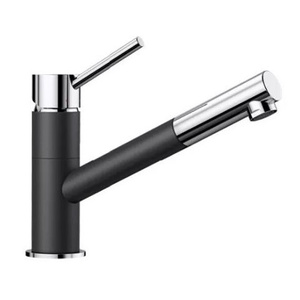 Bateria kuchenna Blanco Kano-S antracyt/chrom mat nowoczesna bateria do zlewu z wyciąganą wylewką szczególnie polecana do zlewozmywaków kompaktowych