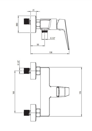 Bateria prysznicowa ścienna Deante Blur titanium innowacyjna wytrzymała i łatwa w czyszczeniu powłoka Titanium