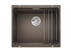 Zlewozmywak Blanco Etagon 500-U Silgranit kawowy zlew podwieszany jednokomorowy z odpływem InFino i szynami ze stali szlachetnej
