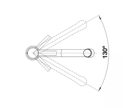 Bateria kuchenna Blanco Ambis-S stal szczotkowana z wyciąganą wylewką proste wzornictwo do nowoczesnych kuchni