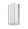 Kabina prysznicowa kwadratowa Deante Cubic 80x80 cm chrom uniwersalna kabina wytrzymałe szkło hartowane z powłoką hydrofobową
