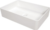 Umywalka nablatowa ceramiczna Deante Square biała prostokątna umywalka wykonana z wytrzymałej ceramiki powłoka antybakteryjna