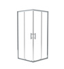 Kabina prysznicowa kwadratowa Deante Jasmin Plus 90x90 cm chrom niezawodna i wygodna kabina wytrzymałe szkło hartowane z powłoką hydrofobową