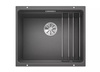 Zlewozmywak Blanco Etagon 500-U Silgranit szarość skały zlew podwieszany jednokomorowy z odpływem InFino szyny ze stali szlachetnej