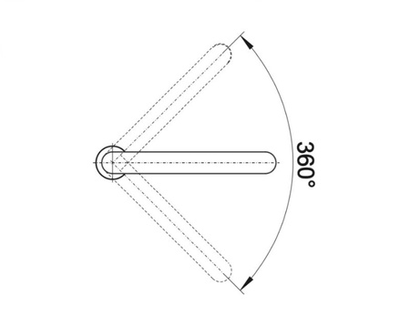 Bateria kuchenna Blanco Eloscope-F II chromowana o prostym wzornictwie do nowoczesnych kuchni przystosowana do montażu przy oknie