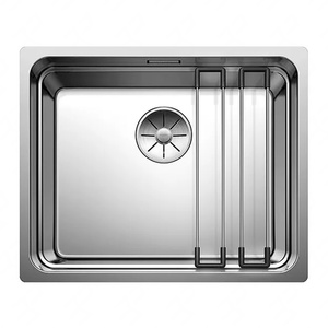 Zlewozmywak Blanco Etagon 500-U stal polerowana zlew podwieszany jednokomorowy z odpływem InFino stabilne stalowe szyny