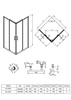Kabina prysznicowa kwadratowa Deante Jasmin Plus 90x90 cm chrom niezawodna i wygodna kabina wytrzymałe szkło hartowane z powłoką hydrofobową