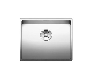 Zlewozmywak Blanco Claron 500-U stal polerowana zlew podwieszany jednokomorowy z odpływem InFino perfekcyjna forma i funkcjonalność