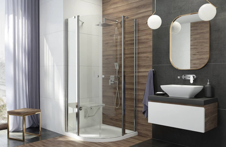 Brodzik akrylowy półokrągły Deante Cubic 90x90 cm biały wysokiej jakości brodzik łatwy do utrzymania w czystości