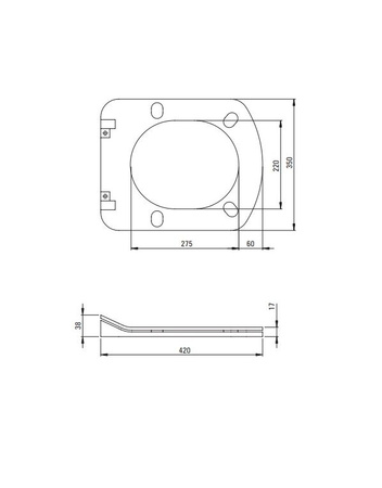 Miska WC wisząca ceramiczna Deante Hiacynt New biała miska bezkołnierzowa ułatwiająca utrzymanie czystości i higieny deska wolnoopadająca