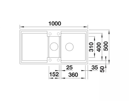 Zlewozmywak Blanco Adira 6 S Silgranit antracyt zlew wpuszczany w blat 1,5-komorowy z odpływem InFino odwracalny korek automatyczny mata stalowa składana