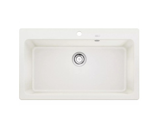 Zlewozmywak Blanco Naya XL 9 Silgranit biały zlew wpuszczany w blat jednokomorowy nowoczesna i wyważona linia