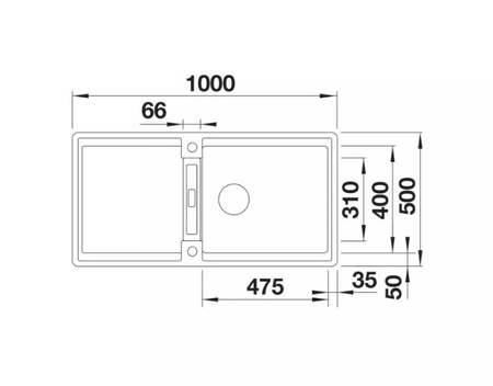 Zlewozmywak Blanco Adira XL 6 S Silgranit antracyt zlew wpuszczany w blat jednokomorowy z odpływem InFino odwracalny korek automatyczny mata stalowa składana
