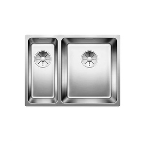 Zlewozmywak Blanco Andano 340/180-U stal polerowana zlew 1,5-komorowy podwieszany prawa o niepowtarzalnym designie