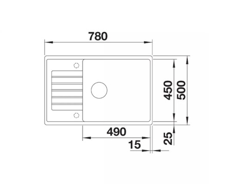 Zlewozmywak Blanco ZIA XL 6 S Compact Silgranit biały zlew wpuszczany w blat jednokomorowy odwracalny korek automatyczny zawsze modny oryginalny elegancki