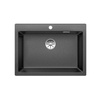 Zlewozmywak Blanco Pleon 8 Silgranit antracyt zlew wpuszczany w blat jednokomorowy z odpływem InFino o ponadczasowym eleganckim kształcie