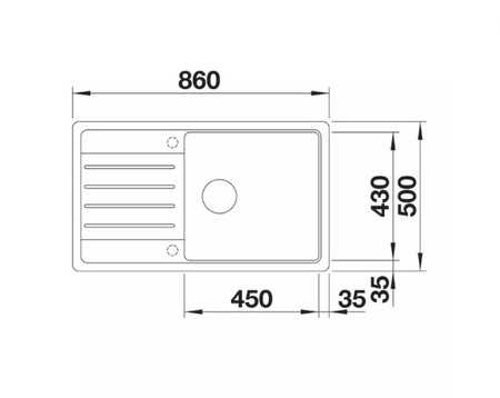 Zlewozmywak Blanco Legra XL 6 S Silgranit delikatny biały zlew wpuszczany w blat jednokomorowy odwracalny klasyczny kształt połączony z nowoczesną funkcjonalnością