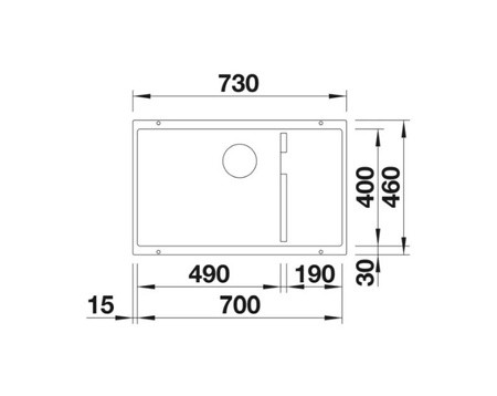 Zlewozmywak Blanco Subline 700-U Level Silgranit biały zlew podwieszany jednokomorowy z odpływem InFino o niezwykłym designie podwieszanej komory