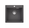 Zlewozmywak Blanco Pleon 5 Silgranit szarość skały zlew wpuszczany w blat jednokomorowy z odpływem InFino o ponadczasowym eleganckim kształcie