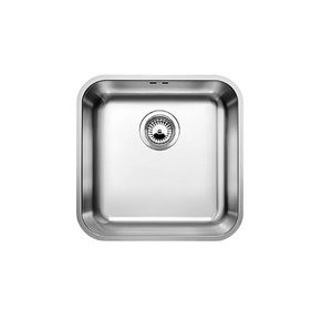 Zlewozmywak Blanco Supra 400-U stal szczotkowana zlew podwieszany jednokomorowy klasyczna linia