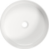 Umywalka nablatowa ceramiczna Deante Round biała okrągła umywalka wykonana z wytrzymałej ceramiki powłoka antybakteryjna