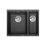 Zlewozmywak Blanco Subline 340/160-U Silgranit antracyt lewa zlew podwieszany 1,5-komorowy z odpływem InFino o niezwykłym designie podwieszanej komory