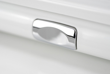 Miska WC kompakt ceramiczna Deante Jasmin biała miska bezkołnierzowa ułatwiająca utrzymanie czystości i higieny deska wolnoopadająca