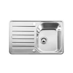 Zlewozmywak Blanco Lantos 45 S-IF Compact stal szczotkowana zlew jednokomorowy odwracalny montowany na równi z blatem korek automatyczny czysta forma w atrakcyjnej cenie