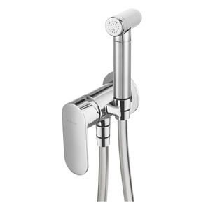 Bateria bidetowa podtynkowa ze słuchawką typu bidetta Deante Alpinia chrom lekki i subtelny design