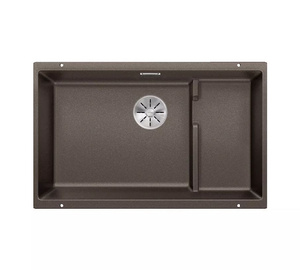 Zlewozmywak Blanco Subline 700-U Level Silgranit kawowy zlew podwieszany jednokomorowy z odpływem InFino o niezwykłym designie podwieszanej komory