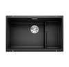 Zlewozmywak Blanco Subline 700-U Level Silgranit czarny zlew podwieszany jednokomorowy z odpływem InFino o niezwykłym designie podwieszanej komory
