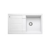 Zlewozmywak Blanco Metra 5 S Silgranit biały zlew wpuszczany w blat jednokomorowy odwracalny o nowoczesnym prostym wzornictwie
