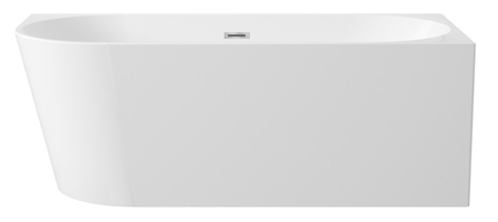 Wanna narożna prawa Deante Silia 150 cm biała wanna wykonana z materiału akrylowego łatwy montaż syfon z korkiem click-clack