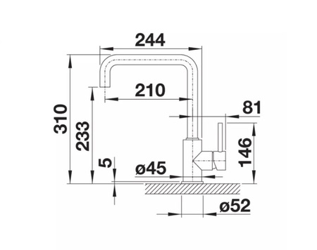 Bateria kuchenna Blanco Mili Silgranit-Look biała bateria elegancki design minimalistyczne wykończenie