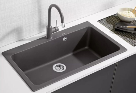 Zlewozmywak Blanco Naya XL 9 Silgranit biały zlew wpuszczany w blat jednokomorowy nowoczesna i wyważona linia