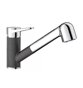 Bateria kuchenna Blanco Wega-S II antracyt z wyciąganą wylewką szczególnie polecana do kompaktowych zlewozmywaków