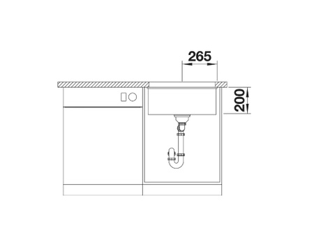 Zlewozmywak Blanco Etagon 500-U Silgranit tartufo zlew podwieszany jednokomorowy z odpływem InFino i szynami ze stali szlachetnej