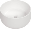 Umywalka nablatowa ceramiczna Deante Arnika biała okrągła umywalka wykonana z wytrzymałej ceramiki powłoka antybakteryjna