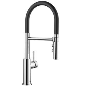 Bateria kuchenna Blanco Catris-S Flexo chromowana nowoczesna bateria do zlewu z elastyczną wyciąganą wylewką profesjonalny wygląd